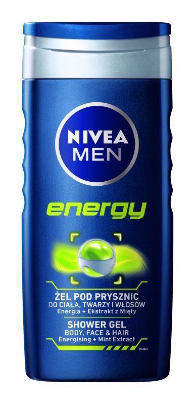NIVEA ZEL PRYSZNIC MEN ENERGY 250ML\1szt