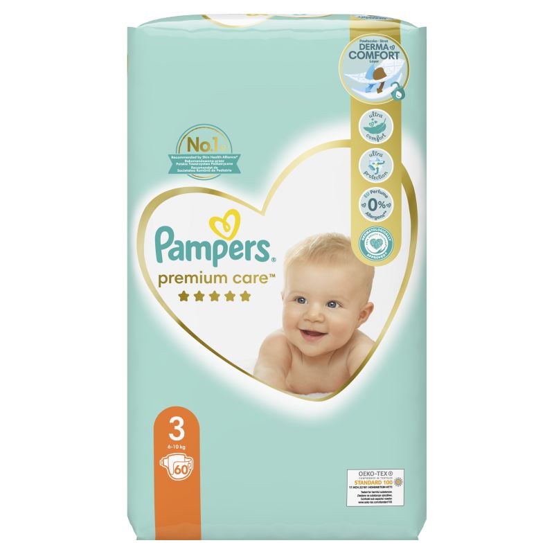 PAMPERS PIELUCHY PREMIUM CARE R3 60SZT\1szt