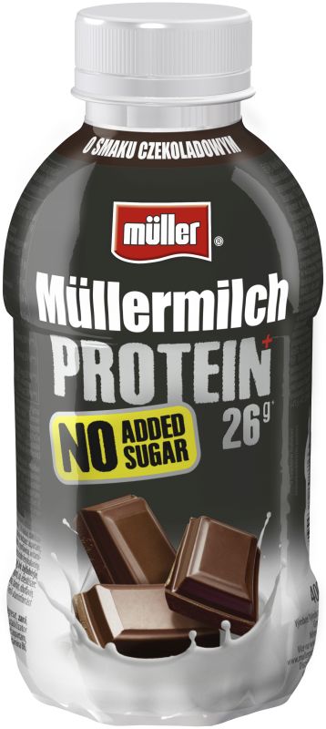 MULLER MILCH PROTEIN CZEKOLADA BANAN BEZ CUKRU 400G\1szt