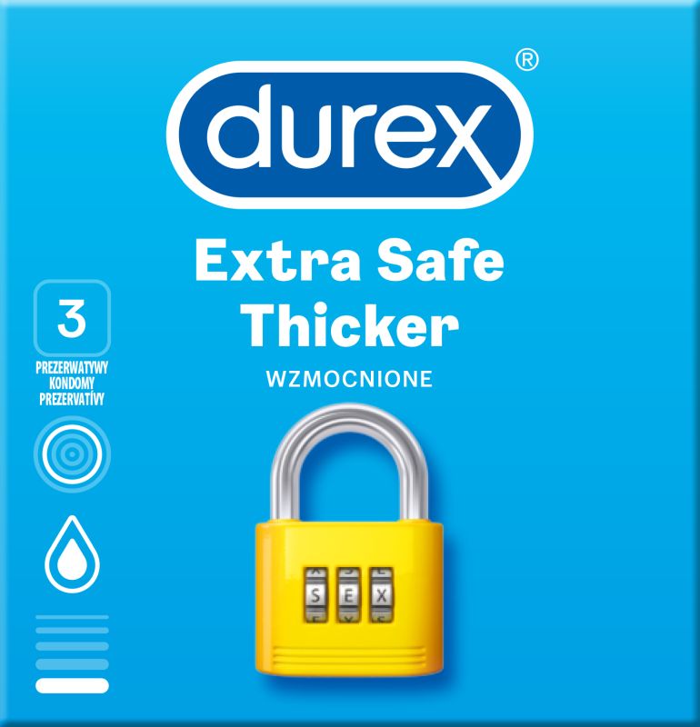 DUREX PREZERWATYWY SAFE 3 SZT\1szt