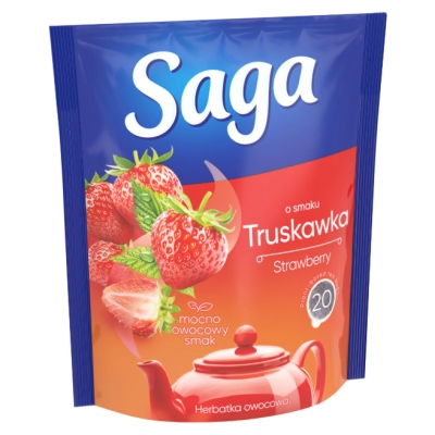 SAGA HERBATA OWOCOWA TRUSKAWKA 20TB
