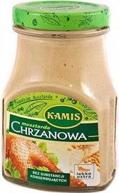 MUSZTARDA KAMIS CHRZANOWA 185G/6 SZT