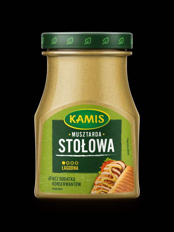 KAMIS MUSZTARDA STOLOWA 185G\1szt