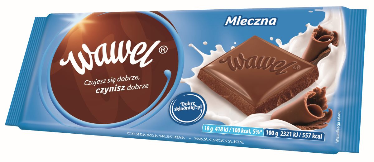 WAWEL CZEKOLADA MLECZNA 90G\1szt