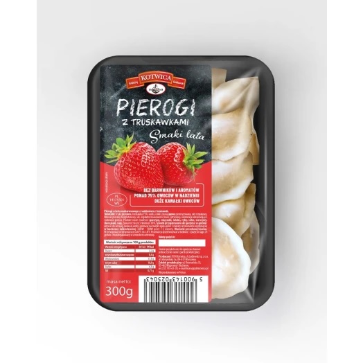 KOTWICA PIEROGI Z TRUSKAWKAMI 300G