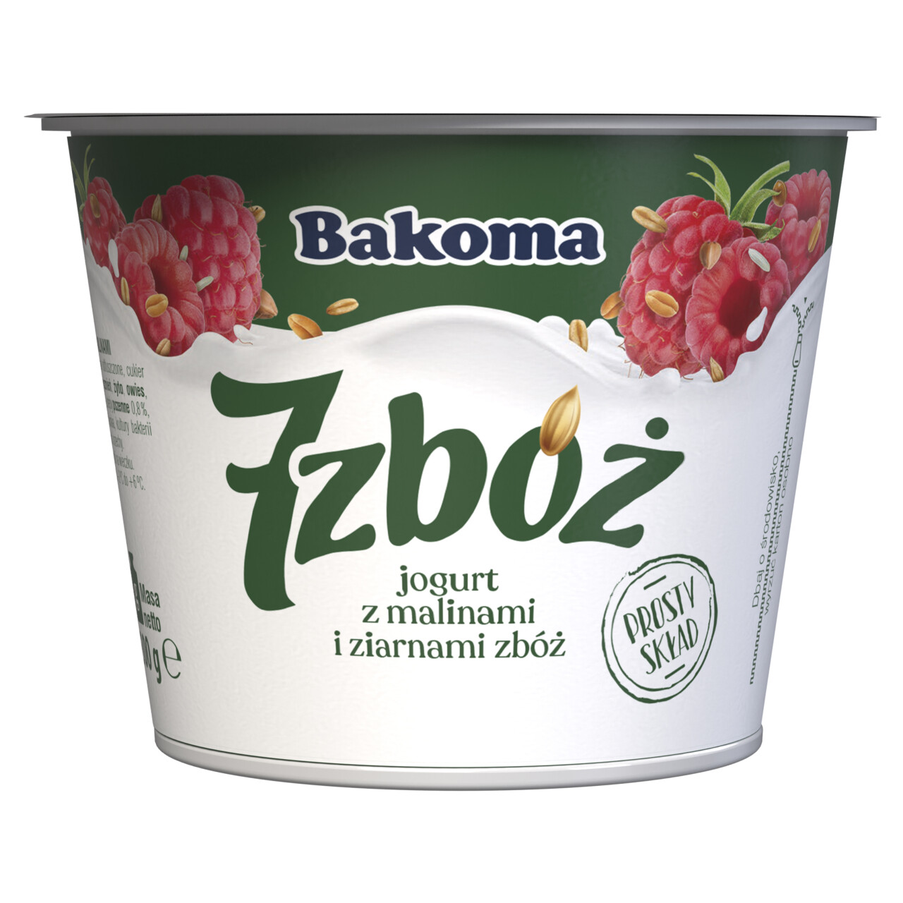 BAKOMA JOGURT 7 ZBOZ MALINA 300G/6 SZT