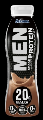 BAKOMA JOGURT MEN SHAKE CZEKOLADOWY 380G/6 SZT