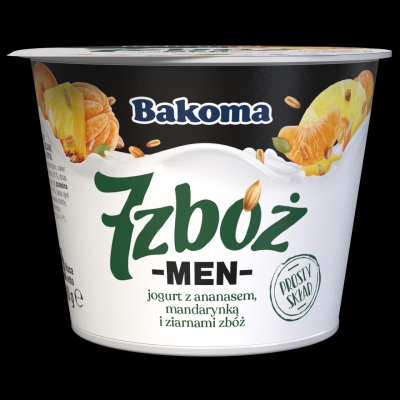 BAKOMA JOGURT 7 ZBOZ MEN ANANAS Z MANDARYNKA 300G