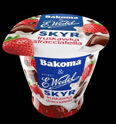 BAKOMA JOGURT WEDEL SKYR TRUSKAWKA STRACIATELA 150G