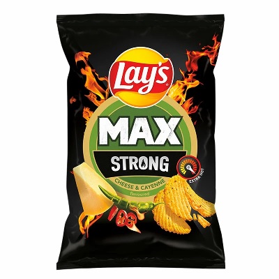 LAYS CHIPSY STRONG CHEESE CAYEN 120G\1szt