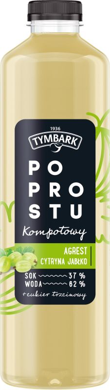 TYMBARK PO PROSTU NAPOJ JABLKO AGREST CYRYNA 1,25L\1szt