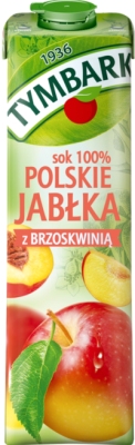 TYMBARK SOK JABLKO BRZOSKWINIA 1L/6 SZT