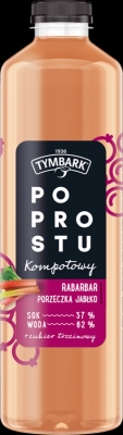 TYMBARK NAPOJ KOMPOTOWY RABARBAR PORZECZKA JABLKO 1,25L SK/6 SZT