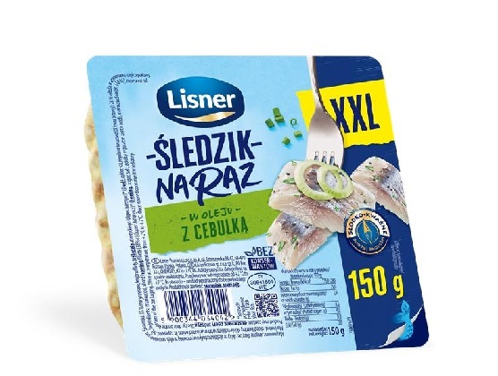 LISNER SLEDZIK NA RAZ XXL Z CEBULKA 150G
