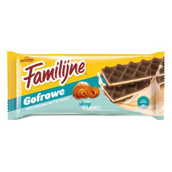 FAMILIJNE WAFLE GOFROWE SLONY KARMEL 140G/1 SZT
