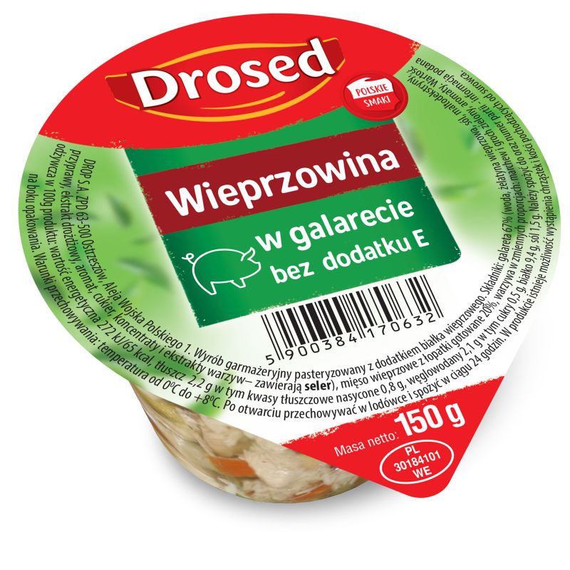 DROSED WIEPRZOWINA W GALARECIE BEZ E 150G\1szt