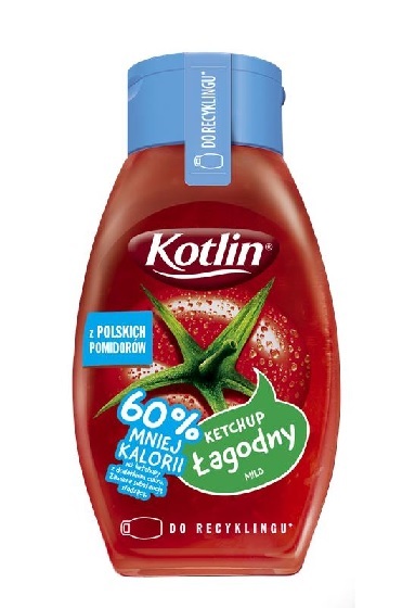 KOTLIN KETCHUP LAGODNY 60% MNIEJ KALORII 420G/6 SZT