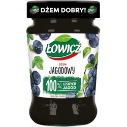 LOWICZ DZEM JAGODOWY NIE SLODZONY  280G\8szt