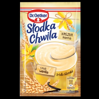 DR OETKER SLODKA CHWILA KASZKA MANNA WANILIOWA 47,5G/25 SZT
