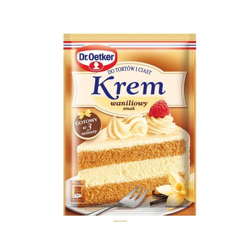 DR OETKER KREM DO CIAST WANILIOWY 105G/20 SZT