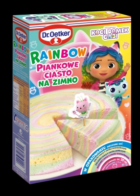 DR OETKER CIASTO PIANKOWE RAINBOW GABI 168G/1 SZT