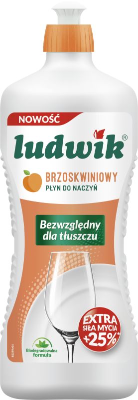 LUDWIK PLYN NACZYN BRZOSKWINIA 900ML\1szt