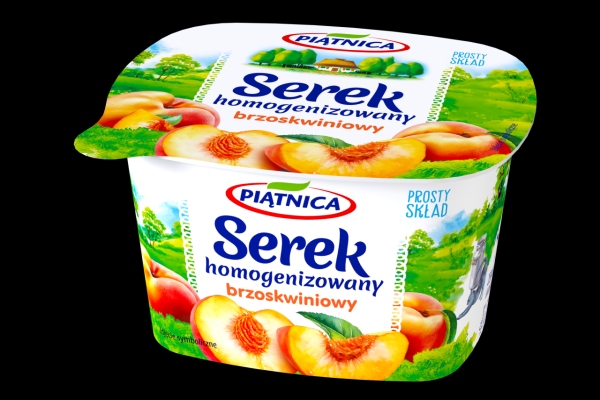 PIATNICA SEREK HOMOGENIZOWANY BRZOSKWINIOWY 150G