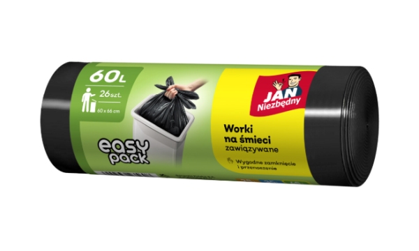 JAN NIEZBEDNY WORKI NA SMIECI HD 60L 26SZT