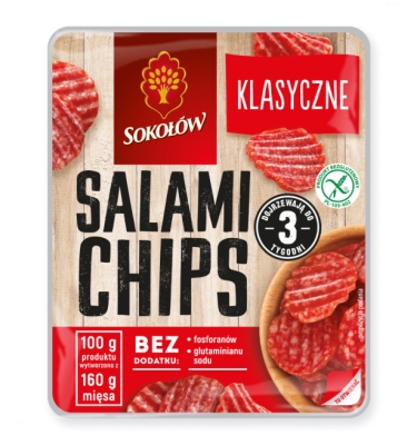 SOKOLOW SALAMI CHIPS KLASYCZNE 60G/1 SZT
