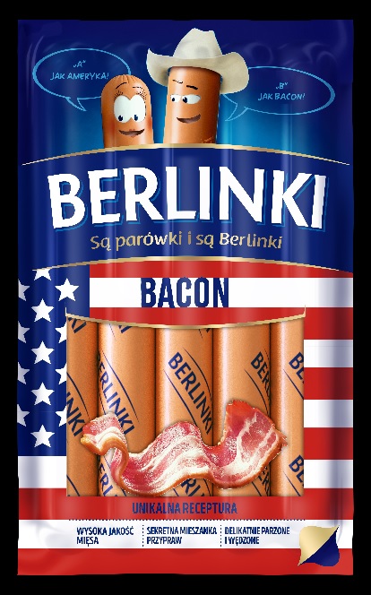 MORLINY BERLINKI BACON 250G\1szt