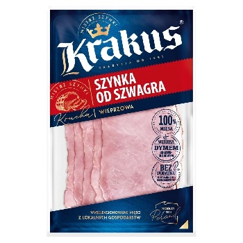 KRAKUS SZYNKA OD SZWAGRA PLASTRY 90G\1szt