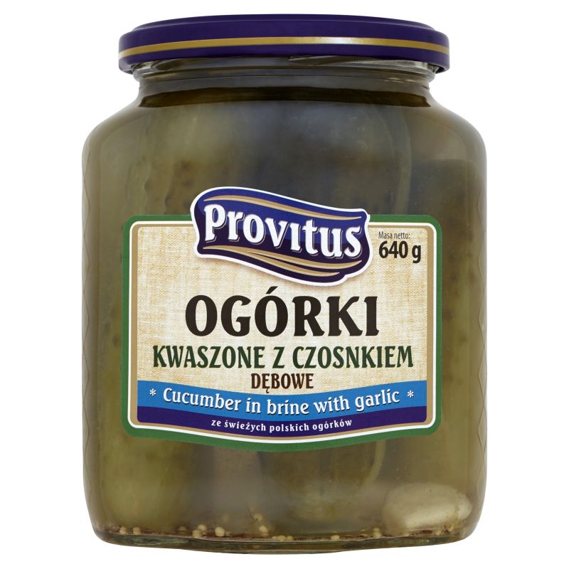 PROVITUS OGORKI KWASZONE CZOSNEK 640G\1szt