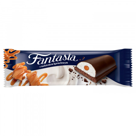 DANONE FANTASIA BATON MLECZNY KARMEL 27G/24 SZT