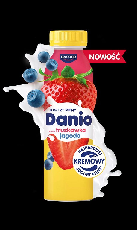 DANIO JOGURT PITNY TRUSKAWKA JAGODA 270G/1 SZT