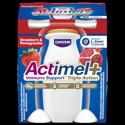 ACTIMEL TRUSKAWKA GRANAT TRIPLE ACTION 4X100G/6 SZT
