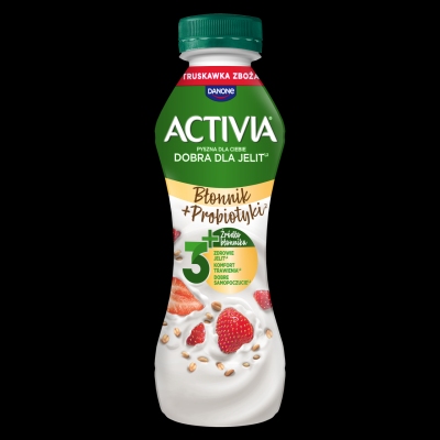 ACTIVIA JOGURT PITNA TRUSKAWKA I ZBOZA 270G