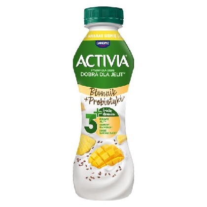 ACTIVIA JOGURT PITNY ZBOZA ANANAS MANGO 270G/6 SZT