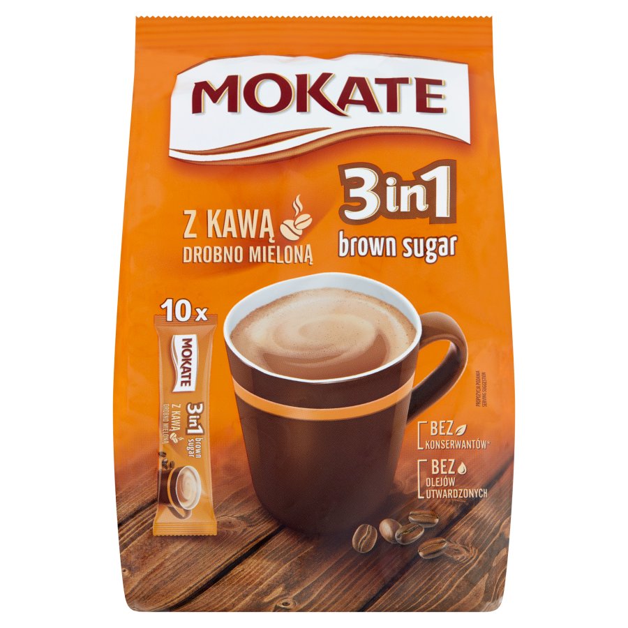 MOKATE KAWA 3W1 BROWN SUGAR 10X17G\1szt