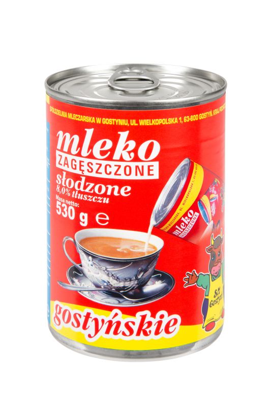 GOSTYN MLEKO ZAGESZCZONE SLODZONE 8% 530G\1szt