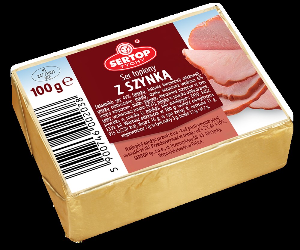 SERTOP SER TOPIONY Z SZYNKA KOSTKA 100G/1 SZT