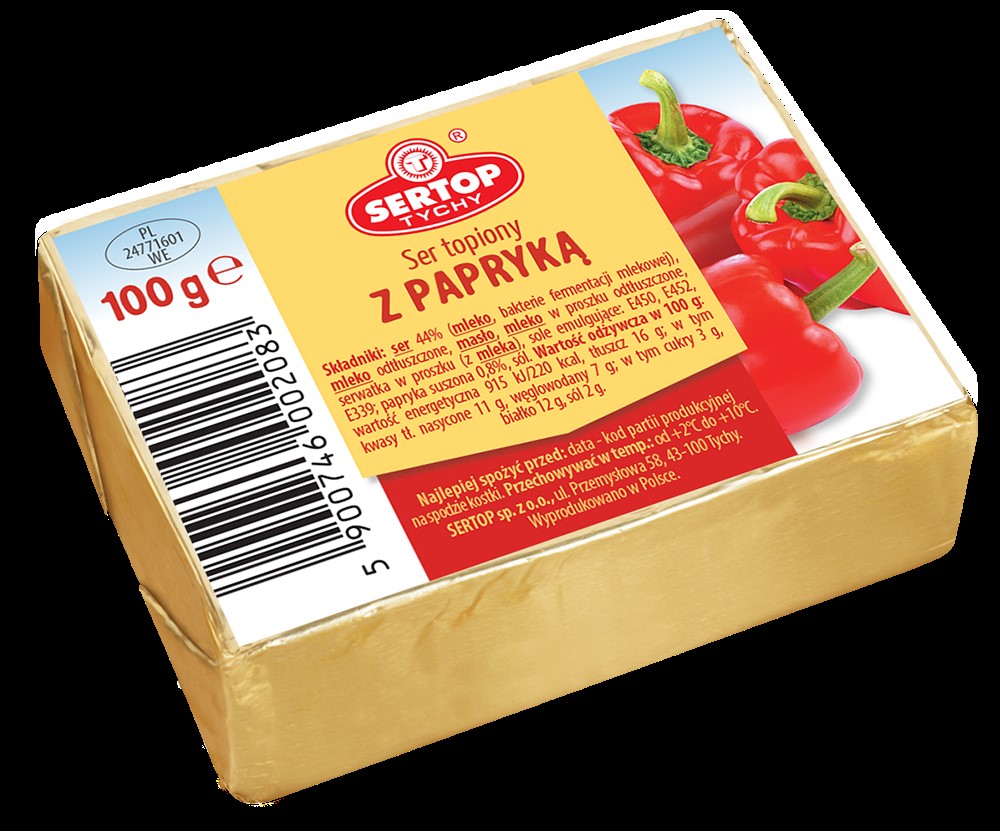 SERTOP SER TOPIONY Z PAPRYKA KOSTKA 100G/1 SZT