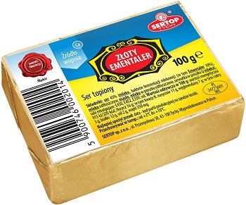 SERTOP SER ZLOTY EMENTALER KOSTKA 100G/10 SZT