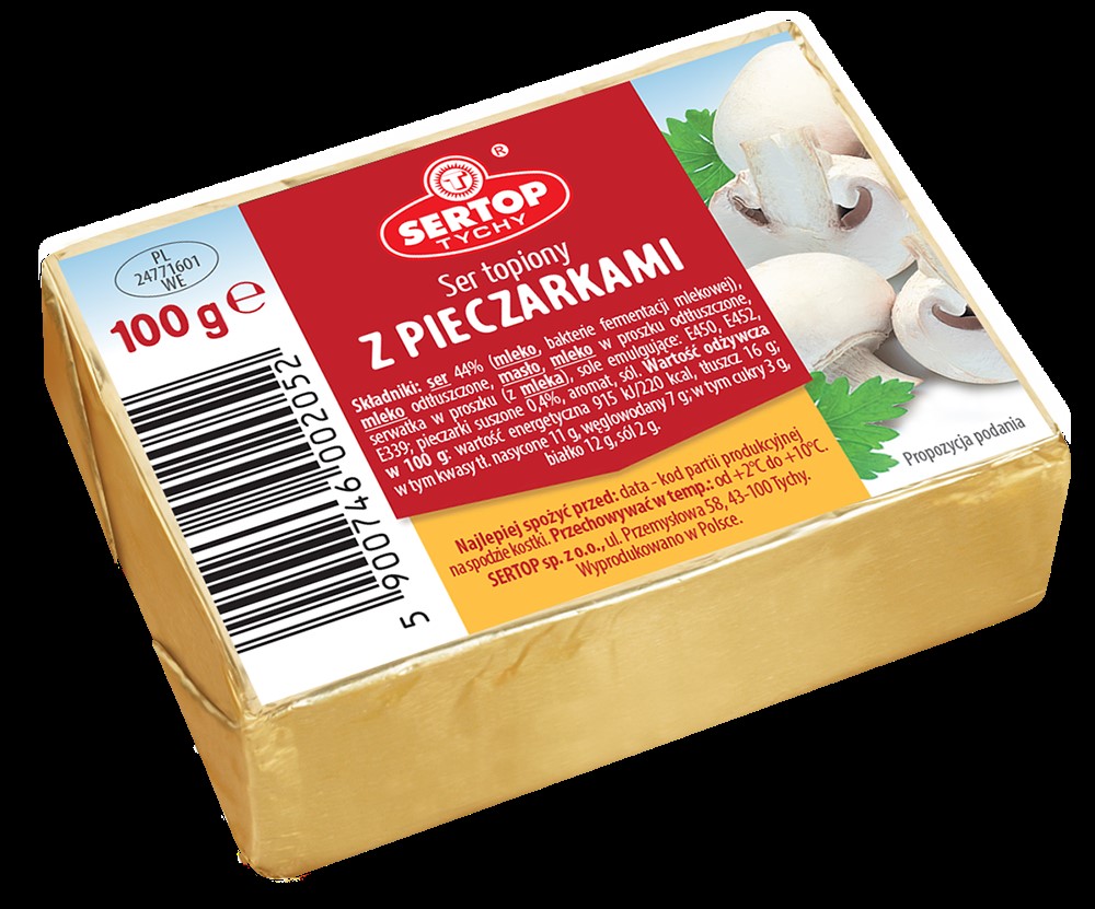 SERTOP SER TOPIONY Z PIECZARKAMI KOSTKA 100G/10 SZT