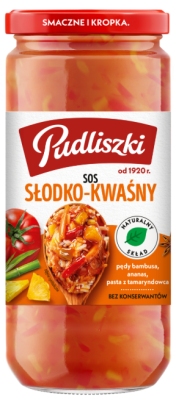 PUDLISZKI SOS SLODKO KWASNY LAGODNY 480G/6 SZT