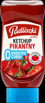 PUDLISZKI KETCHUP PIKANTNY ZERO CUKRU 440G/8 SZT