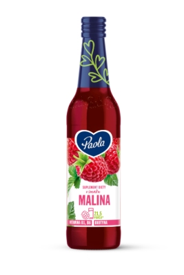 PAOLA SYROP MALINOWY  430ML\9szt