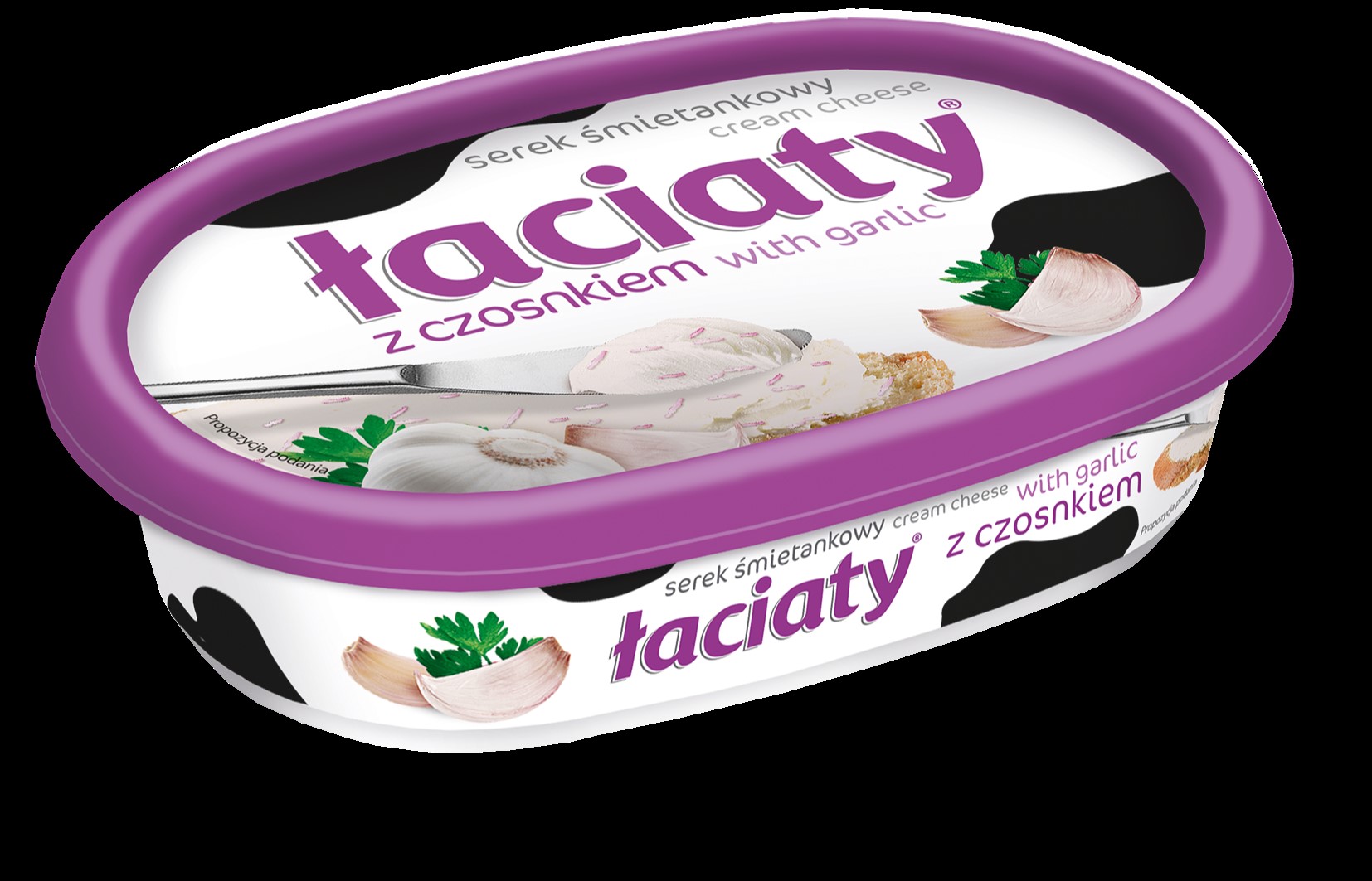 LACIATY SEREK SMIETANKOWY Z CZOSNKIEM 135G/12 SZT