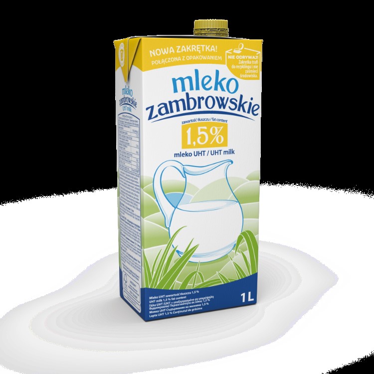 ZAMBROWSKIE MLEKO UHT 1,5% 1L/12 SZT