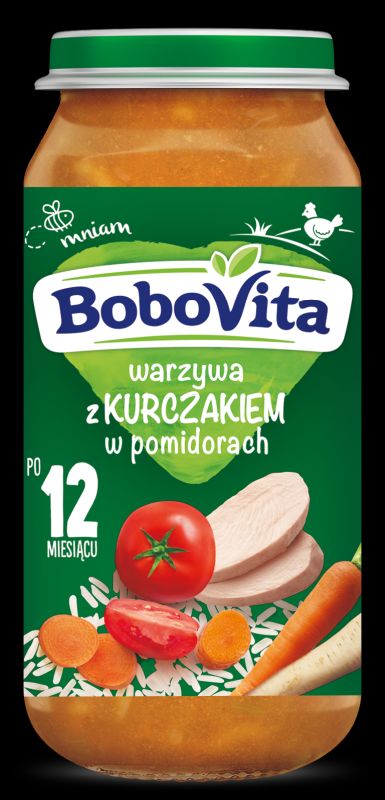 BOBOVITA WARZYWA Z KURCZAK POMIDOR 250G\1szt