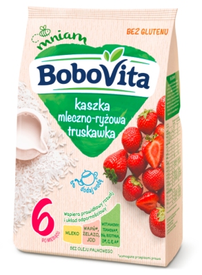 BOBOVITA KASZKA MLECZNO RYZ TRUSKAWKA 230G\1szt